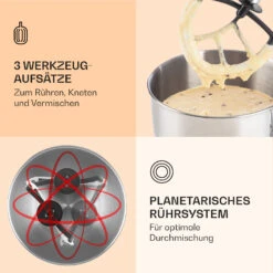 Bella Küchenmaschine 2000 W / 2,7 PS 5 Ltr Edelstahl BPA-frei 9 Bella Küchenmaschine 2000 W / 2,7 PS 5 Ltr Edelstahl BPA-frei -Haushaltsgeräte Geschäft 10008232 de 0004 logo