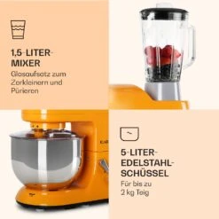 Lucia Küchenmaschine 3-in-1 2000 W / 2,7 PS 5 Ltr Edelstahl BPA-frei -Haushaltsgeräte Geschäft 10008237 de 0006 logo