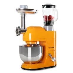 Lucia Küchenmaschine 3-in-1 2000 W / 2,7 PS 5 Ltr Edelstahl BPA-frei