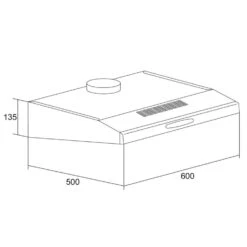 UW60SF Dunstabzugshaube Edelstahl 60 Cm 205 M³/h Unterbau Abluft LED -Haushaltsgeräte Geschäft 10011483 yy 0008 logo Klarstein UW60SF Dunstabzugshaube Glas V
