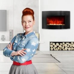 Lausanne Elektrischer Kamin Leistung: 1000 - 2000W LED Fernbedienung -Haushaltsgeräte Geschäft 10012127 yy 0003 titel enie Klarstein Lausanne elektrischer Kamin 2000W