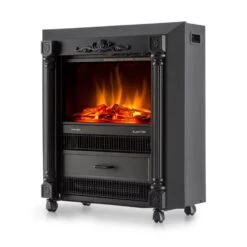 Grenoble Elektrischer Kamin Heizlüfter 1850 W Bodenrollen Thermostat 7 Grenoble Elektrischer Kamin Heizlüfter 1850 W Bodenrollen Thermostat -Haushaltsgeräte Geschäft 10012129 yy 0004 front Klarstein Grenoble Elektrischer Kamin 2000W