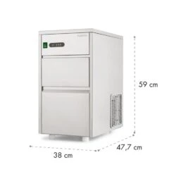 Powericer XL Eiswürfelmaschine Industrie 145W 20 Kg/d 3,5 Kg Behälter -Haushaltsgeräte Geschäft 10013323 yy 0010 logo Klarstein Powericer XL Ice Maker