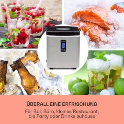 Mr. Black-Frost Eismaschine 150W Edelstahl Schwarz 15kg -Haushaltsgeräte Geschäft 10020109 de 0003 usp