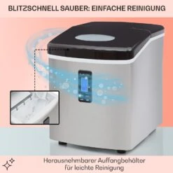 Mr. Black-Frost Eismaschine 150W Edelstahl Schwarz 15kg -Haushaltsgeräte Geschäft 10020109 de 0005 usp