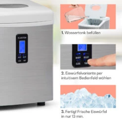 Mr. Silver-Frost Eismaschine 150W Edelstahl Weiß 15kg -Haushaltsgeräte Geschäft 10020110 de 0004 usp
