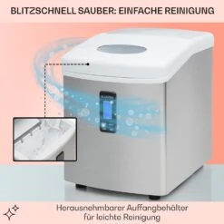 Mr. Silver-Frost Eismaschine 150W Edelstahl Weiß 15kg -Haushaltsgeräte Geschäft 10020110 de 0005 usp