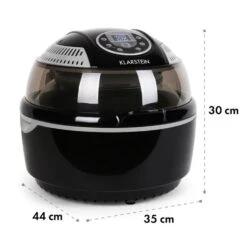 VitAir Heißluftfritteuse Schwarz 1400W Grillen Backen 9 Liter 18 VitAir Heißluftfritteuse Schwarz 1400W Grillen Backen 9 Liter -Haushaltsgeräte Geschäft 10021766 yy 0010 detail Klarstein VitAir Heissluftfritteuse V1 Schwarz Grau reedit