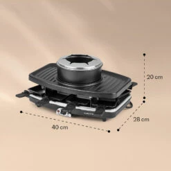 Entrecote 2-in-1 Raclettegrill & Fondue Naturstein 1100W 8 Personen -Haushaltsgeräte Geschäft 10022268 yy 0006 logo