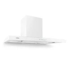 Bon Vivant Blanc Dunstabzugshaube 90cm 630,5m³/h Timer Glas Edelstahl