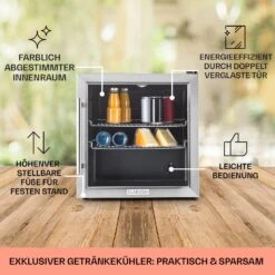 Beersafe L Kühlschrank 47 Liter 2 Böden Panoramaglastür Edelstahl 11 Beersafe L Kühlschrank 47 Liter 2 Böden Panoramaglastür Edelstahl -Haushaltsgeräte Geschäft 10027671 DE 0005 usp