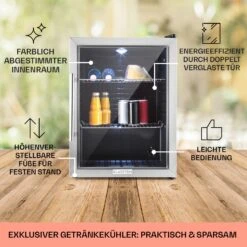 Beersafe XL Kühlschrank 60 Liter 2 Böden Panoramaglastür Edelstahl 11 Beersafe XL Kühlschrank 60 Liter 2 Böden Panoramaglastür Edelstahl -Haushaltsgeräte Geschäft 10027672 DE 0005 usp