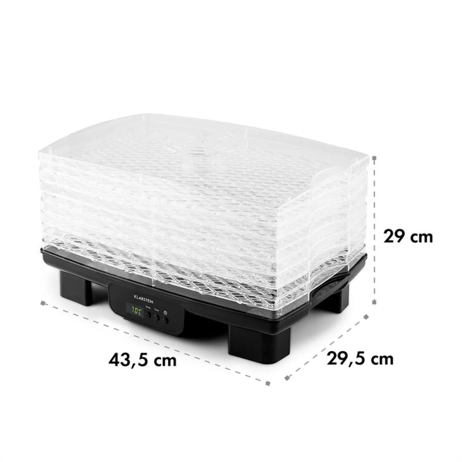 Bananarama Dörrautomat Schwarz 550W Trockner Dehydrator 6 Etagen 8 Bananarama Dörrautomat Schwarz 550W Trockner Dehydrator 6 Etagen – Bild 8