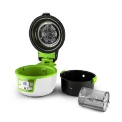 VitAir Turbo Heißluftfritteuse Grün-weiß 1400W Grillen Backen 9l -Haushaltsgeräte Geschäft 10028288 yy 0008 titel zubehoer 07 Klarstein VitAir Heissluftfritteuse gruen weiss