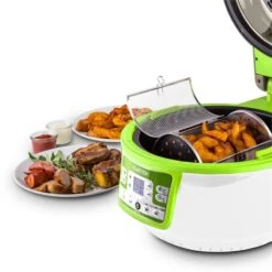 VitAir Turbo Heißluftfritteuse Grün-weiß 1400W Grillen Backen 9l -Haushaltsgeräte Geschäft 10028288 yy 0010 ambient klarstein vitair heissluft frieteuse
