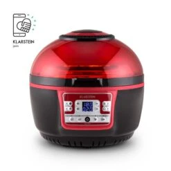 VitAir Turbo Heißluftfritteuse Rot-schwarz 1400W Grillen Backen 9l 14 VitAir Turbo Heißluftfritteuse Rot-schwarz 1400W Grillen Backen 9l -Haushaltsgeräte Geschäft 10028289 yy 0004 logo Klarstein VitAir Heissluftfritteuse V2 rot schwarz