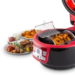 VitAir Turbo Heißluftfritteuse Rot-schwarz 1400W Grillen Backen 9l 19 VitAir Turbo Heißluftfritteuse Rot-schwarz 1400W Grillen Backen 9l -Haushaltsgeräte Geschäft 10028289 yy 0009 ambient 03 Klarstein VitAir Heissluftfritteuse