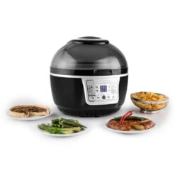 VitAir Turbo Heißluftfritteuse Grau-schwarz 1400W Grillen Backen 9l -Haushaltsgeräte Geschäft 10028290 yy 0003 ambient klarstein vitair heissluft frieteuse
