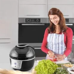 VitAir Turbo Heißluftfritteuse Grau-schwarz 1400W Grillen Backen 9l -Haushaltsgeräte Geschäft 10028290 yy 0004 ambient klarstein vitair heissluft frieteuse