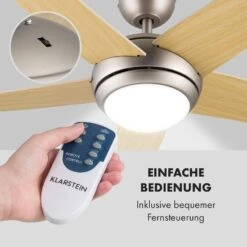 Bolero 2-in-1-Deckenventilator Leuchte 55W 10212m³/h Fernbedienung -Haushaltsgeräte Geschäft 10028291 de 0003 logo