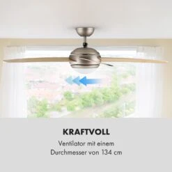 Bolero 2-in-1-Deckenventilator Leuchte 55W 10212m³/h Fernbedienung -Haushaltsgeräte Geschäft 10028291 de 0005 logo