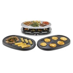 All-U-Can-Grill Raclette 4-in-1 Pancake Crêpes Steinplatte 8 Personen -Haushaltsgeräte Geschäft 10028450 yy 0004 titel Klarstein All U Can Grill Raclettegrill 4in1