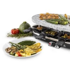 All-U-Can-Grill Raclette 4-in-1 Pancake Crêpes Steinplatte 8 Personen -Haushaltsgeräte Geschäft 10028450 yy 0008 titel Klarstein All U Can Grill Raclettegrill 4in1