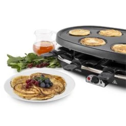 All-U-Can-Grill Raclette 4-in-1 Pancake Crêpes Steinplatte 8 Personen -Haushaltsgeräte Geschäft 10028450 yy 0009 titel Klarstein All U Can Grill Raclettegrill 4in1
