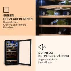 Vinamour 26 Uno Weinkühlschrank 26 Flaschen 88 Liter Edelstahl LED -Haushaltsgeräte Geschäft 10028491 de 0005 logo