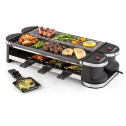 Tenderloin 50/50 Raclette-Grill 1200W 8 Personen Naturstein & Grill -Haushaltsgeräte Geschäft 10028578 yy 0007 logo 07 Klarstein Tenderloin Raclette Grill
