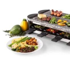 Tenderloin 100 Raclette-Grill 1200 W (2x600W) 8 Personen 2x Naturstein 12 Tenderloin 100 Raclette-Grill 1200 W (2x600W) 8 Personen 2x Naturstein -Haushaltsgeräte Geschäft 10028579 yy 0006 logo 06 Klarstein Tenderloin Raclette Grill