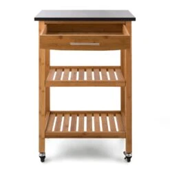 Tennessee Servierwagen Küchenwagen 4 Etagen Holz Granit Mobil -Haushaltsgeräte Geschäft 10028590 uk 0003 detail