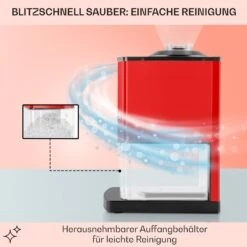 Icebreaker Ice Crusher 15kg/h 3,5 Liter Eisbehälter Edelstahl Rot -Haushaltsgeräte Geschäft 10028938 de 0005 usp