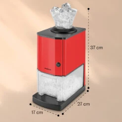 Icebreaker Ice Crusher 15kg/h 3,5 Liter Eisbehälter Edelstahl Rot -Haushaltsgeräte Geschäft 10028938 yy 0011 dimensions