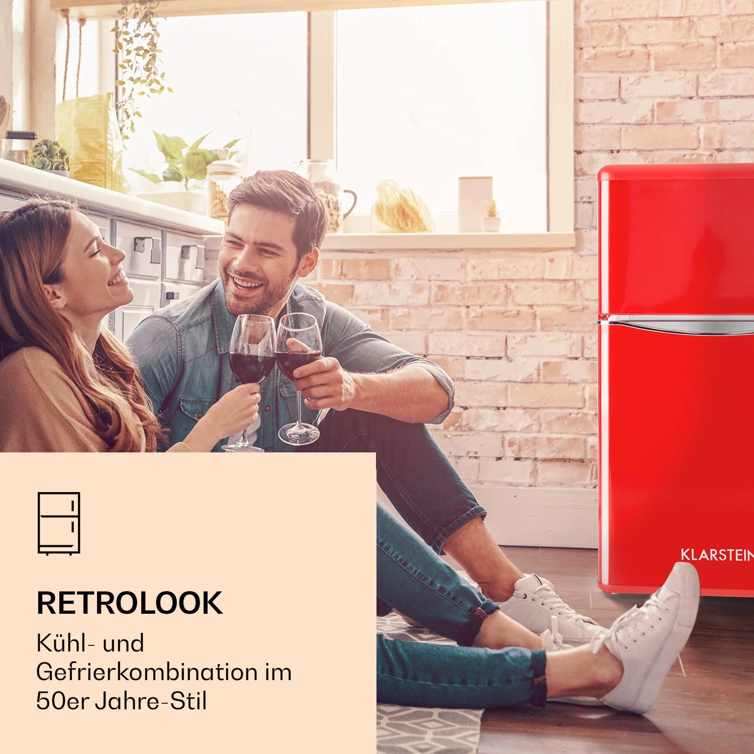 Monroe Kühl- & Gefrierkombination 61/24 Liter 0 - 10 °C 70 Watt 2 Monroe Kühl- & Gefrierkombination 61/24 Liter 0 - 10 °C 70 Watt – Bild 2