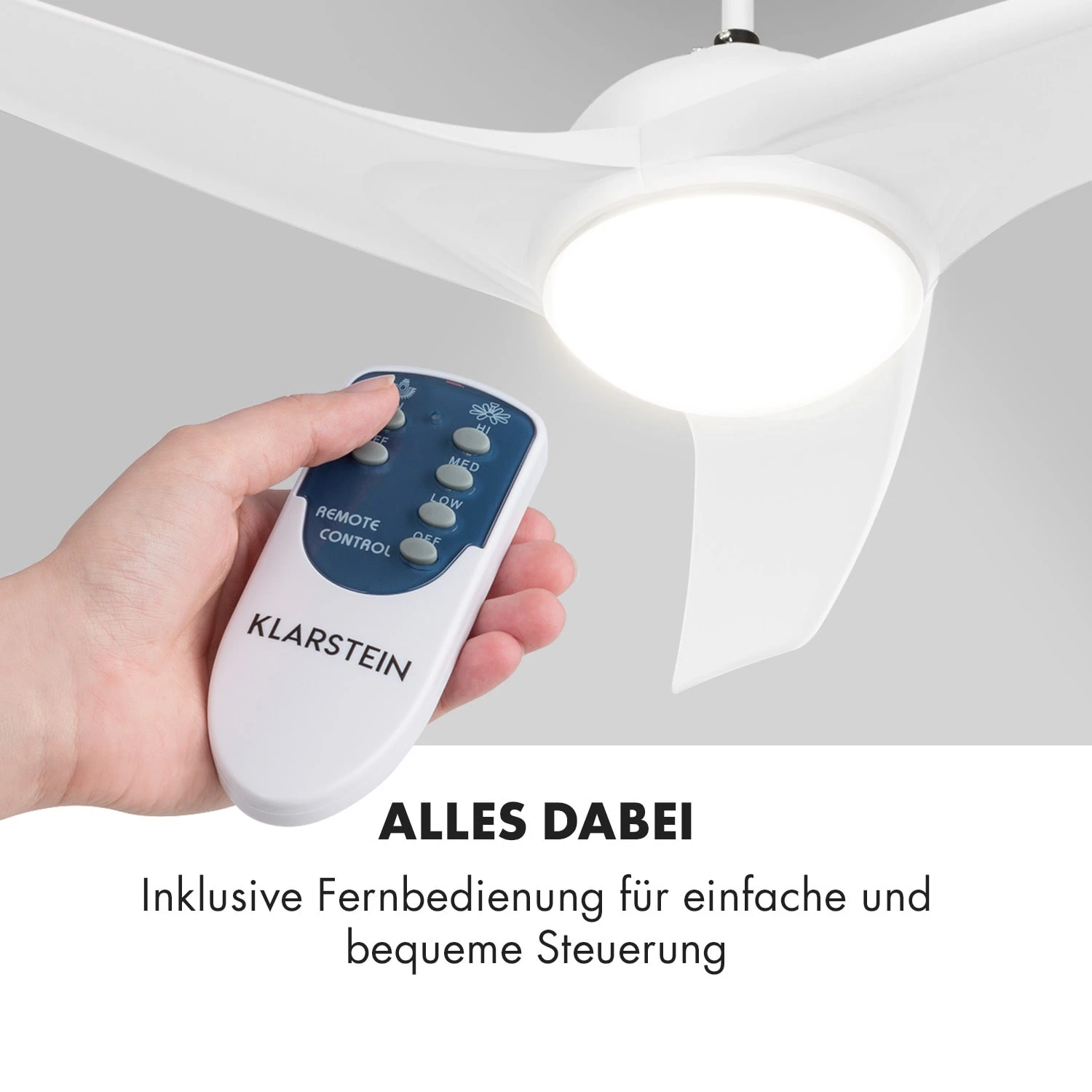 Figo 2-in-1-Deckenventilator Lampe Ø132cm 10.039m³/h Fernbedienung 6 Figo 2-in-1-Deckenventilator Lampe Ø132cm 10.039m³/h Fernbedienung – Bild 6