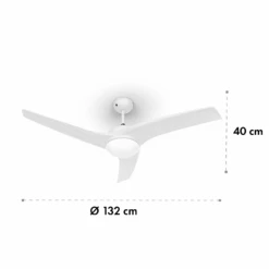 Figo 2-in-1-Deckenventilator Lampe Ø132cm 10.039m³/h Fernbedienung 14 Figo 2-in-1-Deckenventilator Lampe Ø132cm 10.039m³/h Fernbedienung -Haushaltsgeräte Geschäft 10029345 yy 0007 logo
