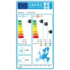 Windwaker Pro 12 Inverter Split Klimaanlage 12000 BTU A++ Weiß -Haushaltsgeräte Geschäft 10029707 energy label