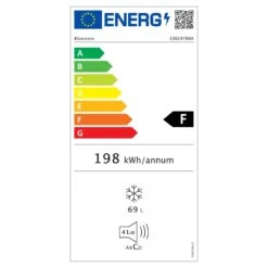 Garfield XL Gefrierschrank 4-Sterne 69L 80W Betriebsgeräusch: 41 DB -Haushaltsgeräte Geschäft 10029788 energy label
