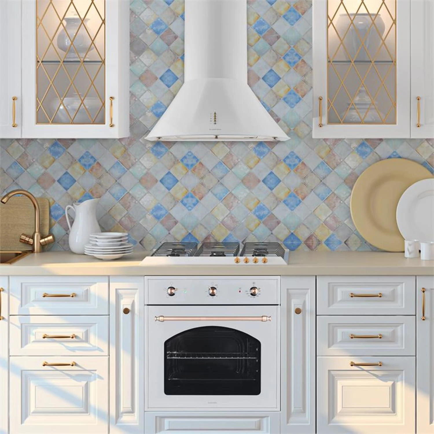 Lumio Neo Retro-Dunstabzugshaube 60cm 610m³/h A Edelstahl Weiß 4 Lumio Neo Retro-Dunstabzugshaube 60cm 610m³/h A Edelstahl Weiß – Bild 4