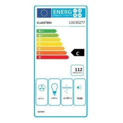 Secret Service Deckenhaube Dunstabzugshaube 220W Touch Glas LED -Haushaltsgeräte Geschäft 10030277 energy label