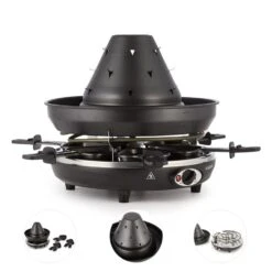 Taste Volcano Tartarengrill Raclettegrill 1500 W 6 Personen Schwarz 10 Taste Volcano Tartarengrill Raclettegrill 1500 W 6 Personen Schwarz -Haushaltsgeräte Geschäft 10030307 yy 0006 detail Klarstein Tataren Grill Raclette Grill
