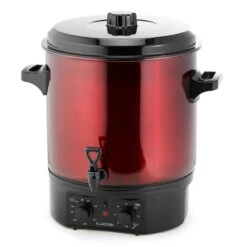 Biggie Einkochautomat Edelstahl 27 Liter 2000W Timer Rot -Haushaltsgeräte Geschäft 10030585 yy 0004 front Klarstein Biggie Einkochautomat 27 Liter rot