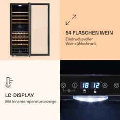 Vinamour 54 Duo Weinkühlschrank 2 Zonen 148 Ltr 54 Fl Touch-Display -Haushaltsgeräte Geschäft 10030714 de 0004 logo