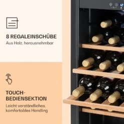 Vinamour 54 Duo Weinkühlschrank 2 Zonen 148 Ltr 54 Fl Touch-Display -Haushaltsgeräte Geschäft 10030714 de 0005 logo