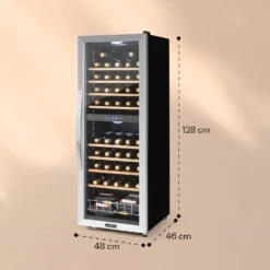 Vinamour 54 Duo Weinkühlschrank 2 Zonen 148 Ltr 54 Fl Touch-Display -Haushaltsgeräte Geschäft 10030714 yy 0007 logo