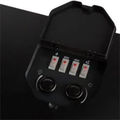 Klarstein Castillo Kaminheizung 1000/2000W Halogen-Beleuchtung -Haushaltsgeräte Geschäft 10030731 yy 0004 detail Klarstein Castillo Kaminheizung schwarz