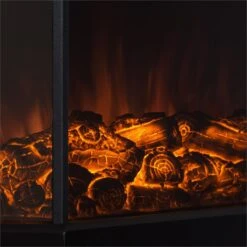 Klarstein Castillo Kaminheizung 1000/2000W Halogen-Beleuchtung -Haushaltsgeräte Geschäft 10030731 yy 0005 detail Klarstein Castillo Kaminheizung schwarz