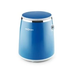 Ecowash-Pico Mini-Waschmaschine Schleuderfunktion 3,5 Kg 380W Blau -Haushaltsgeräte Geschäft 10030791 yy 0008 front oneConcept Ecowash Pico Mini Waschmaschine blau