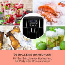 Ice Volcano 2G Eismaschine LED 12kg Je 24h 2l 6-12min Schwarz -Haushaltsgeräte Geschäft 10030844 DE 0003 usp